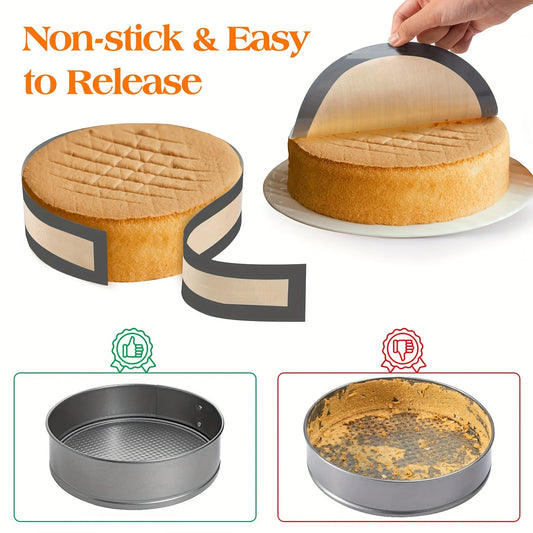 Silicone Baking Pad Suitable for Springform Flat Bottom, Easy To Clean