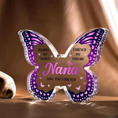 Nana Gifts from Grandkids – Butterfly Acrylic Plaques.