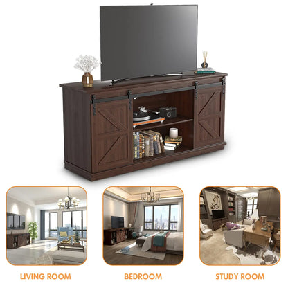 Entertainment Center with Storage Cabinets