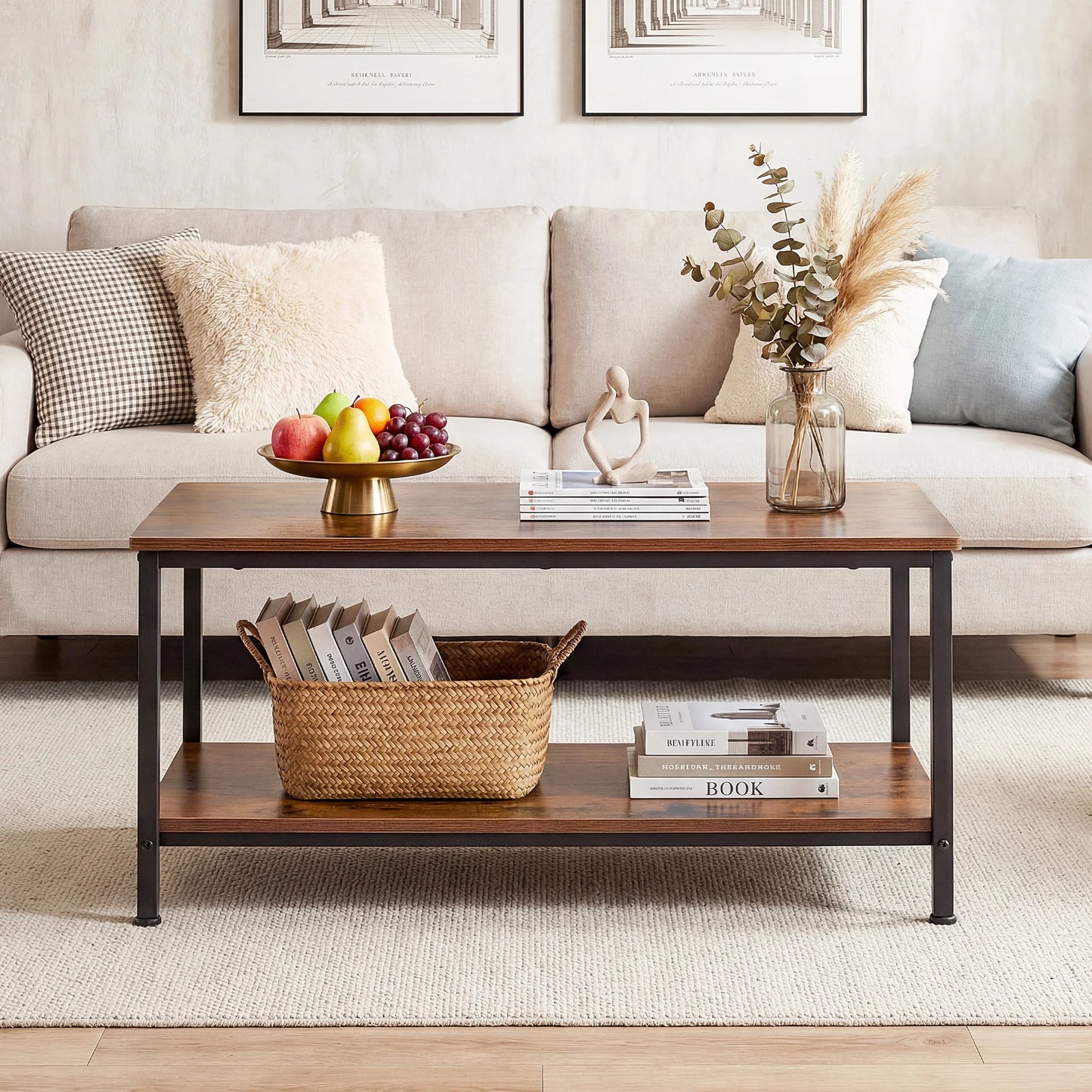 31IN Wood Coffee Table