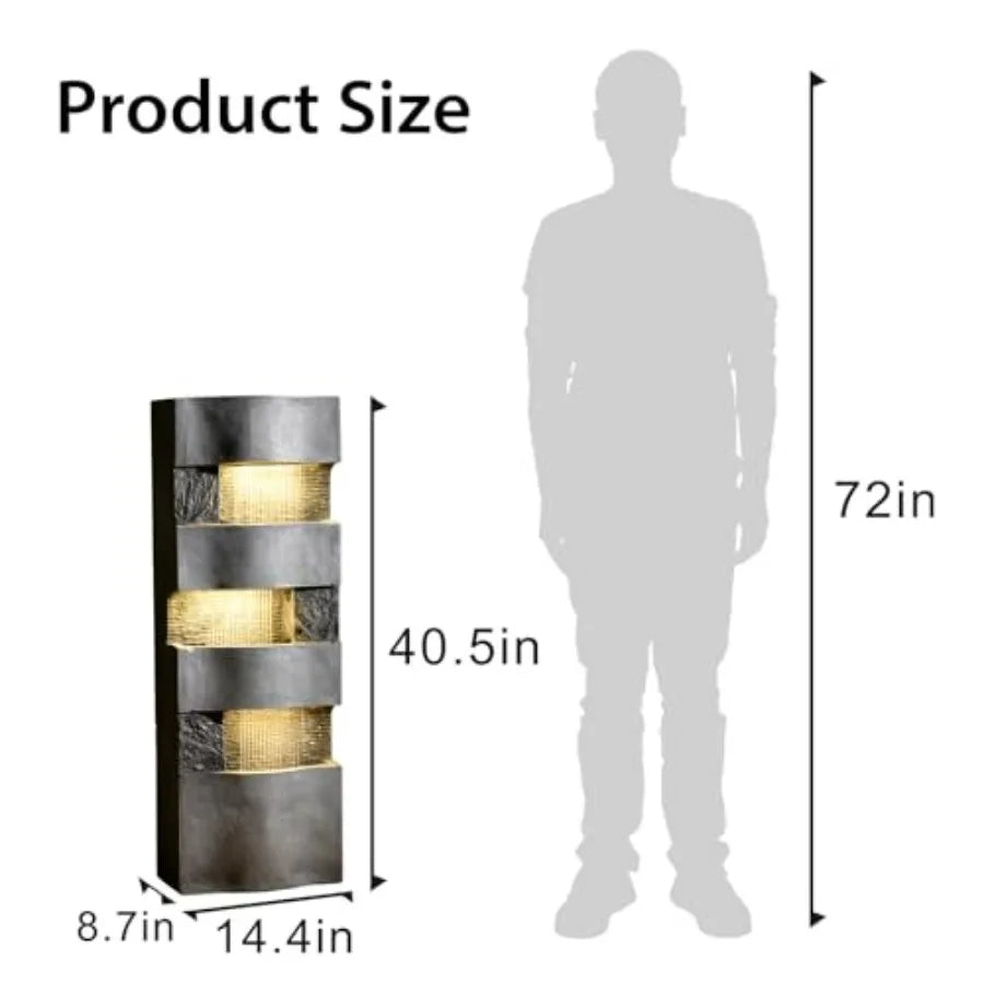 4 Tiers Free Standing Waterfall 40.5''H