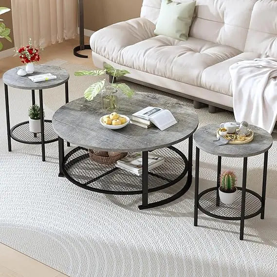Rustic 3-Piece Living Room Furniture Set