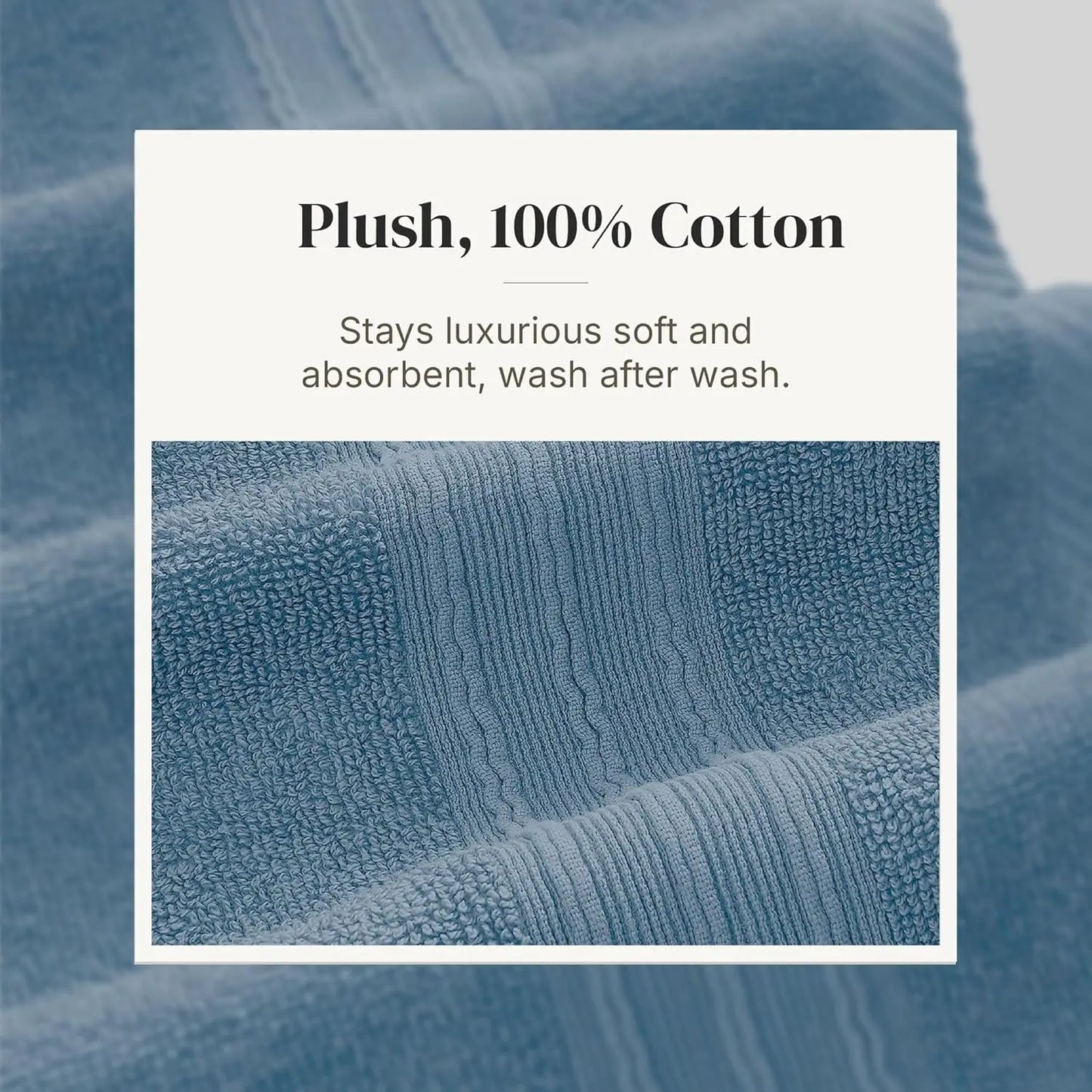 6-Piece Towel Set in Ophelia Blue