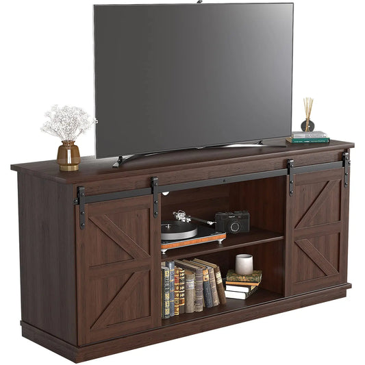 Entertainment Center with Storage Cabinets