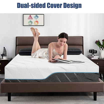 Mattress, 8/10 Inch Medium Firm - Extra Firm Flipable Mattress