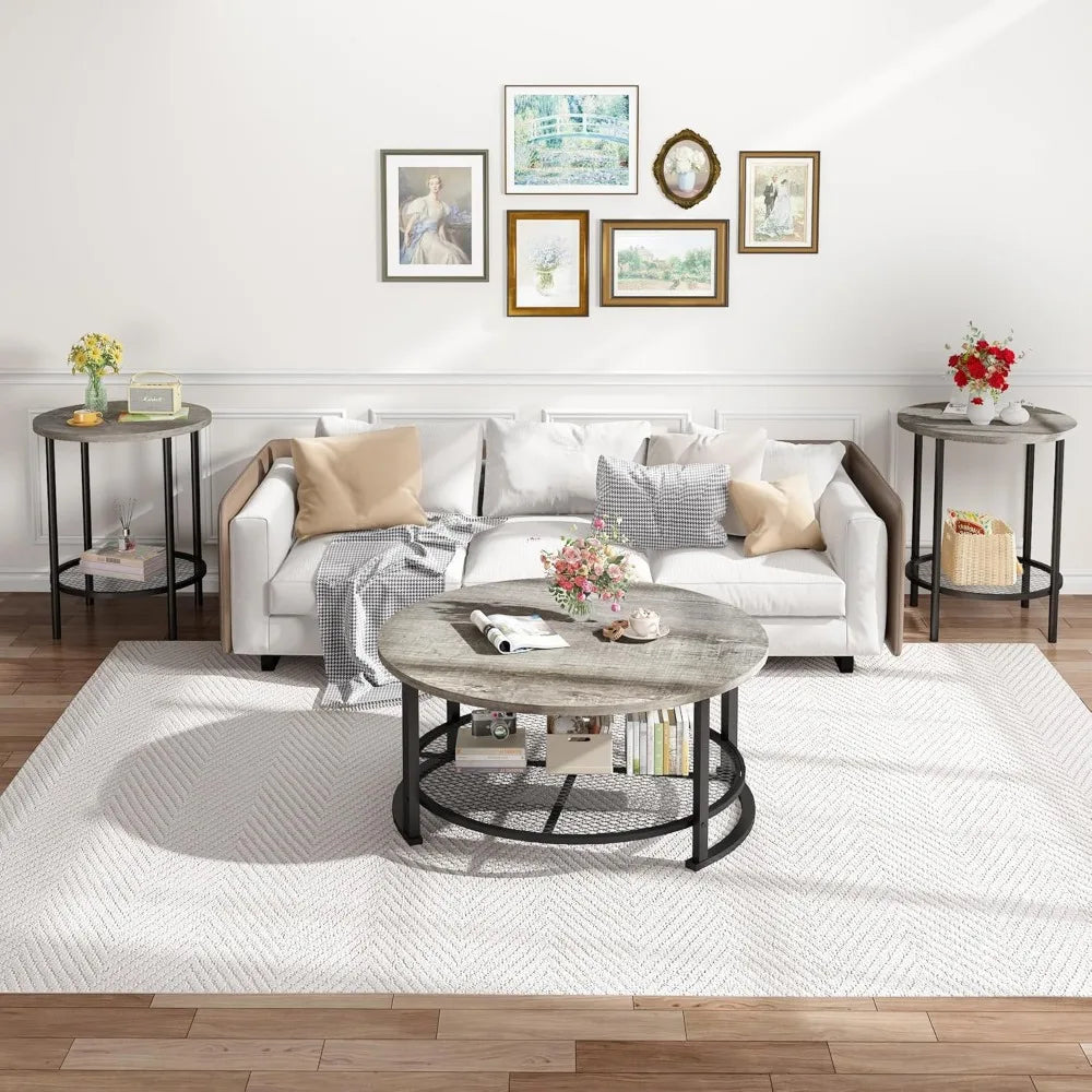 Rustic 3-Piece Living Room Furniture Set
