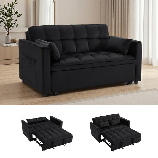Loveseat Sleeper Sofa, 3 in 1 Convertible Sofa Bed
