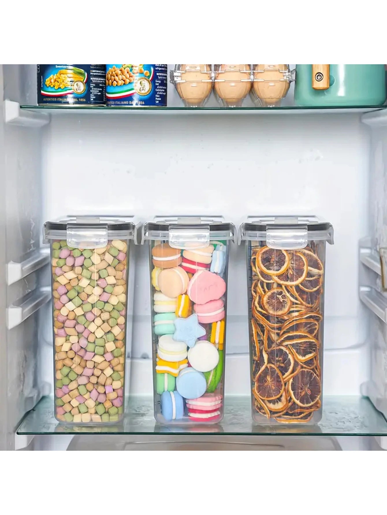 4pcs  Large Food Storage Containers With Lids