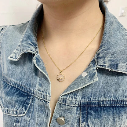 Faith can move mountains necklace stainless steel gold plated tiny mustard seed