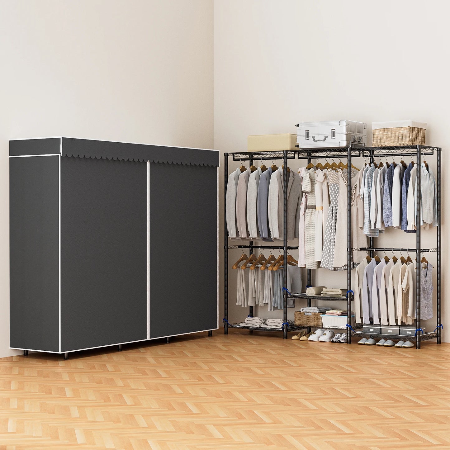 Wardrobe, Storage, Freestanding, Portable, Heavy Duty