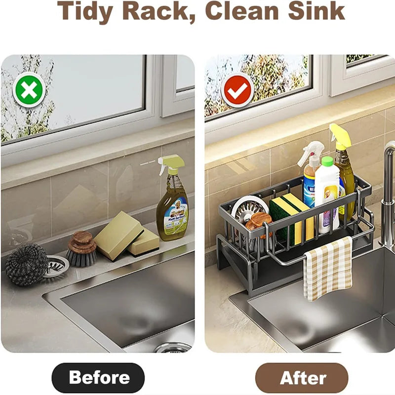 Kitchen Sink Organizer Carbon Steel