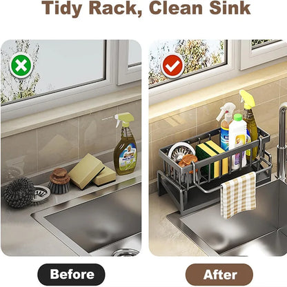 Kitchen Sink Organizer Carbon Steel