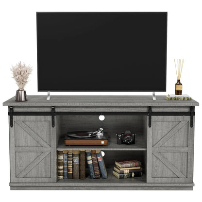 Entertainment Center with Storage Cabinets